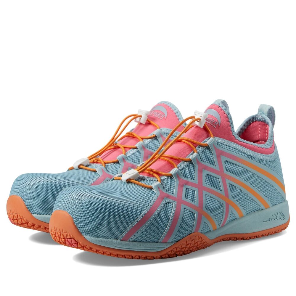 Avenger Work Boots Hydro Grey/Pink 8.5 D - Wide